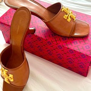Tory Burch size 8.5 the “Eleanor” leather mule sandals